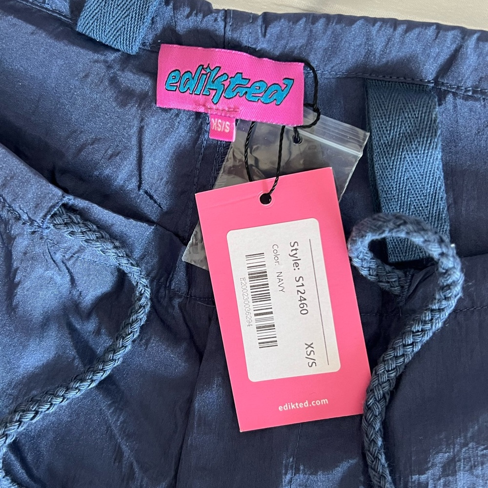 Never worn Editked Navy Parachute Pants